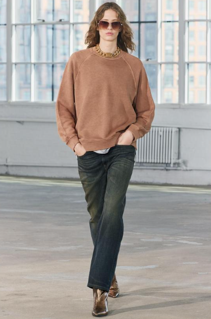 Dessuadora rentada oversize